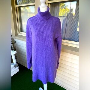 & Other Stories, Purple, Mockneck, Mini Dress!